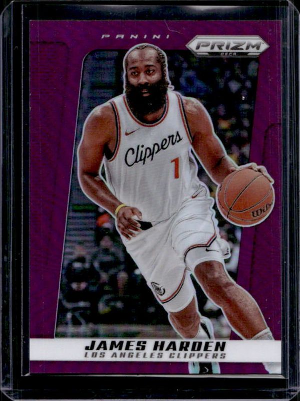 James Harden 2024 Prizm Deca #107 Purple /99 RAW