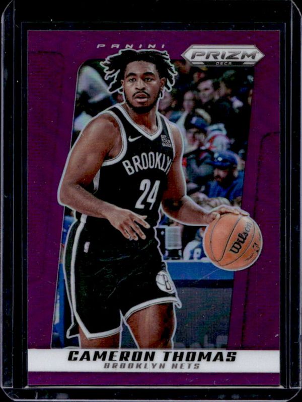 Cam Thomas 2024 Prizm Deca #179 Purple /99 RAW