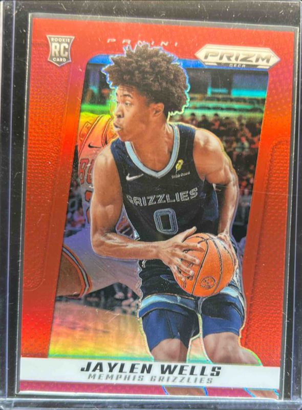 Jaylen Wells 2024 Prizm Deca #21 Red /199 Rookie RAW