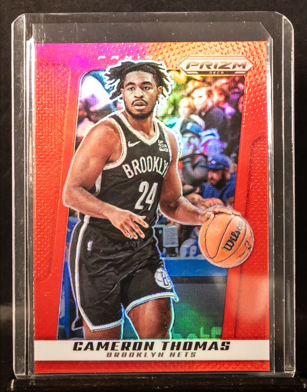 Cam Thomas 2024 Prizm Deca #179 Red /199 RAW