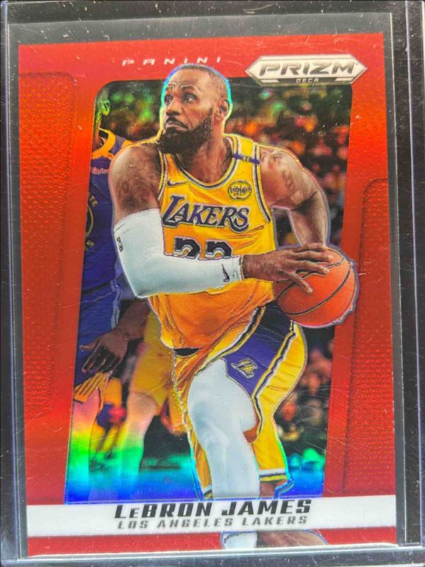 LeBron James 2024 Prizm Deca #198 Red /199 RAW