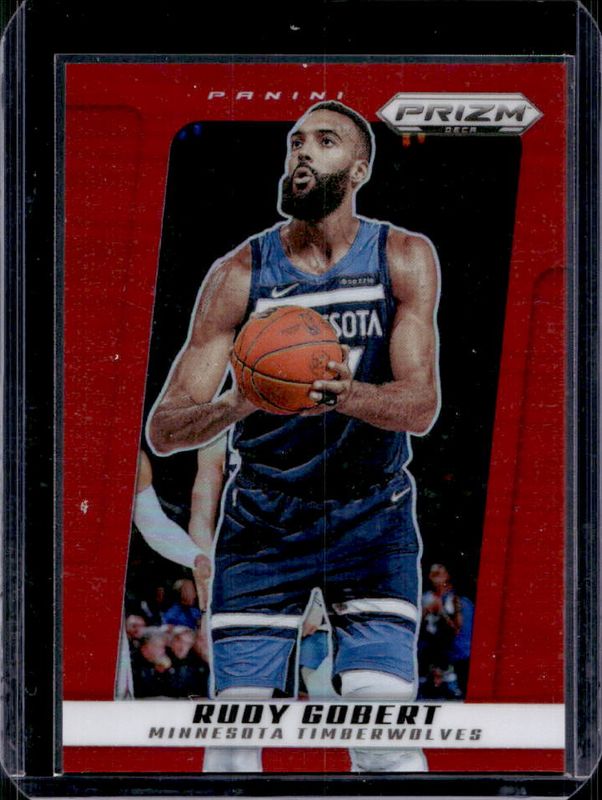 Rudy Gobert 2024 Prizm Deca #128 Red /199 RAW