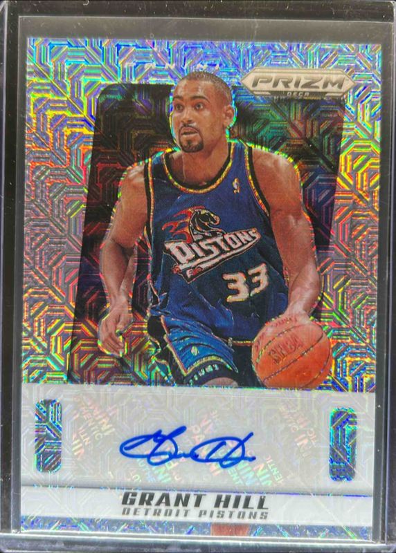 Grant Hill 2024 Prizm Deca #PDS-HIL Signatures - Mojo /25 RAW