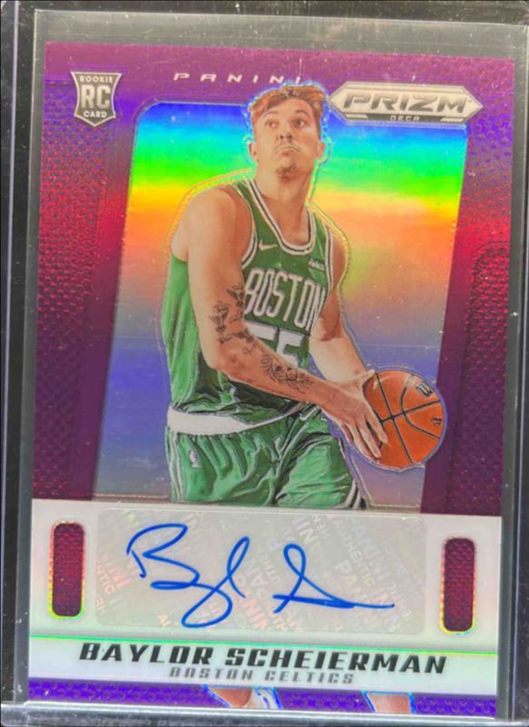 Baylor Scheierman 2024 Prizm Deca #PDS-BAY Signatures - Purple /75 Rookie RAW