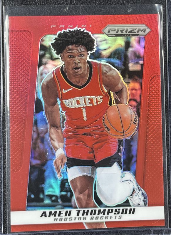 Amen Thompson 2024 Prizm Deca #180 Red /199 RAW