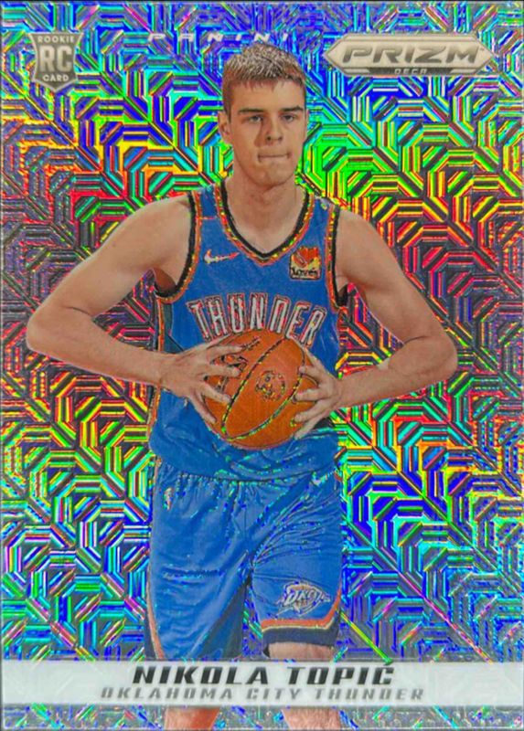 Nikola Topic 2024 Prizm Deca #129 Mojo /25 Rookie RAW