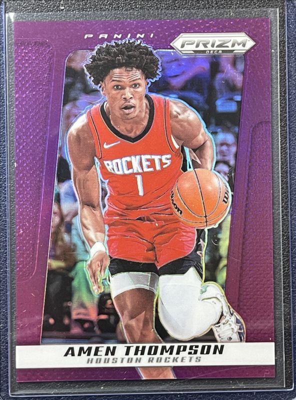 Amen Thompson 2024 Prizm Deca #180 Purple /99 RAW