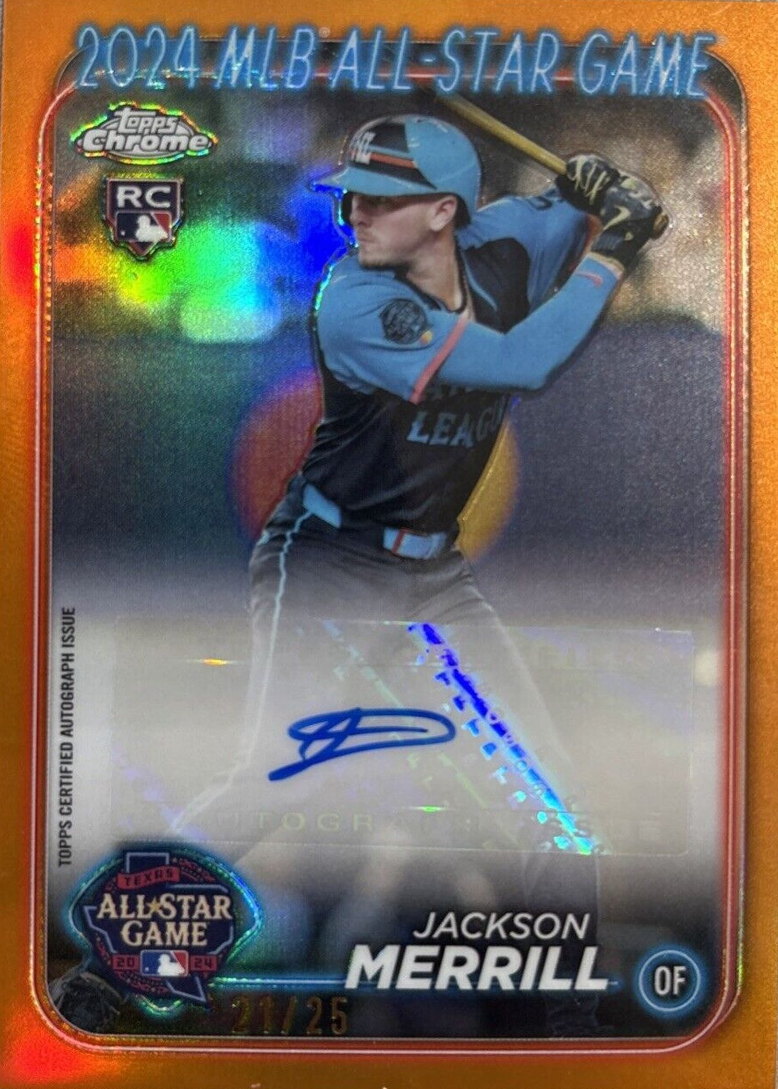 Jackson Merrill 2024 Topps Chrome Update #ASGCA-JM 2024 All-Star 