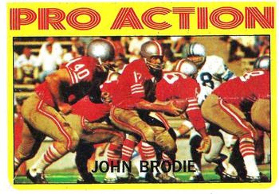 John Brodie 1972 Topps #124 Base RAW