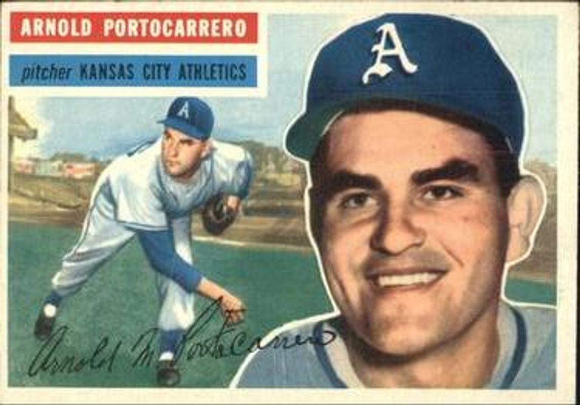 Arnold Portocarrero 1956 Topps #53a Base RAW