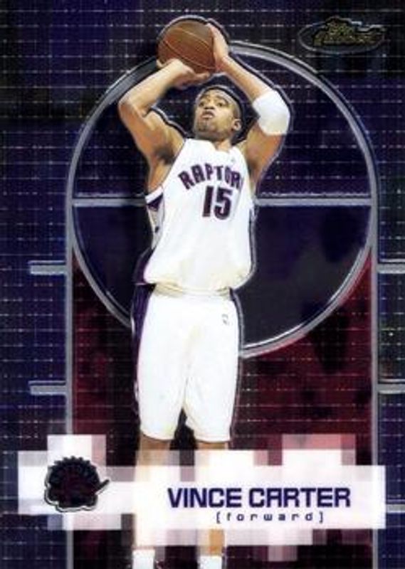 Vince Carter 2000 Topps Finest #15 Base RAW