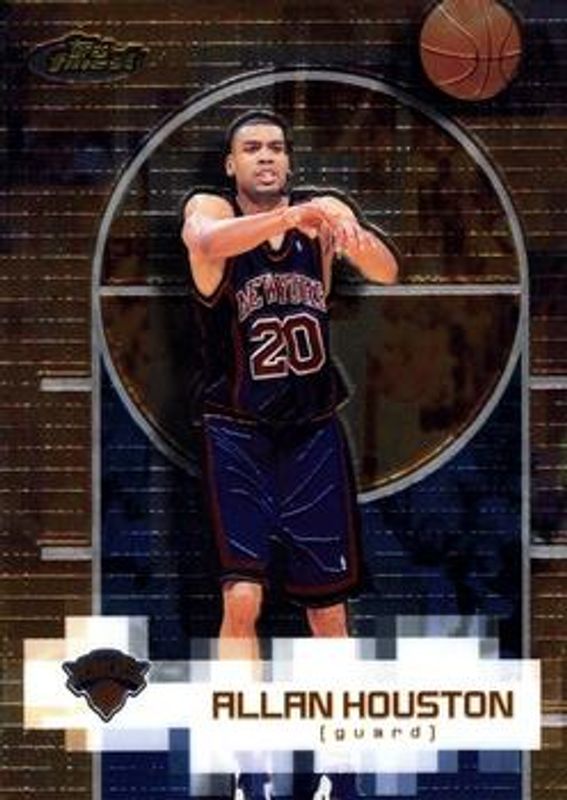 Allan Houston 2000 Topps Finest #105 Base RAW