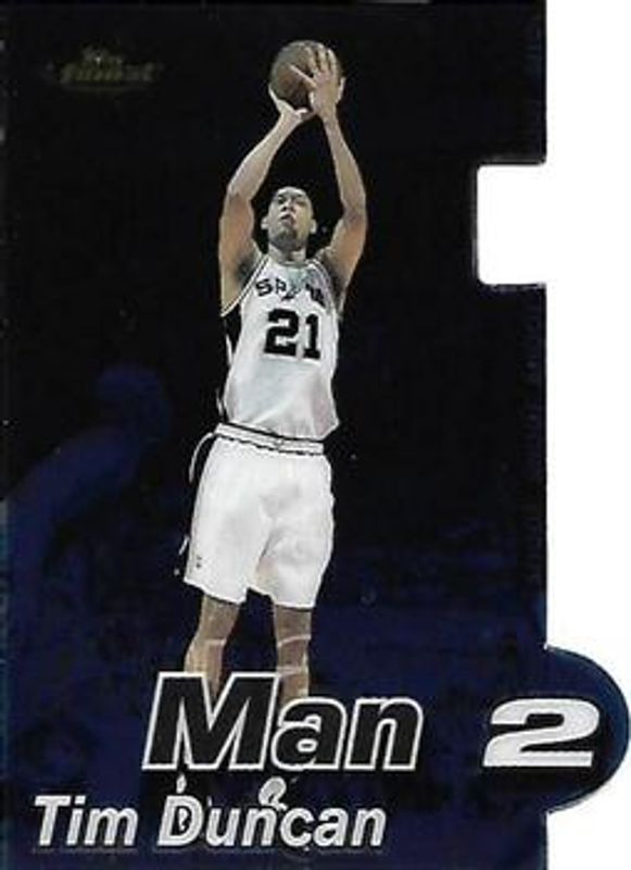 Tim Duncan 2000 Topps Finest #MTM/3A Man to Man RAW