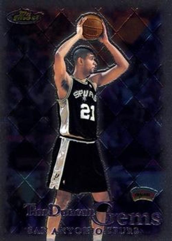 Tim Duncan 2000 Topps Finest #171 Base RAW