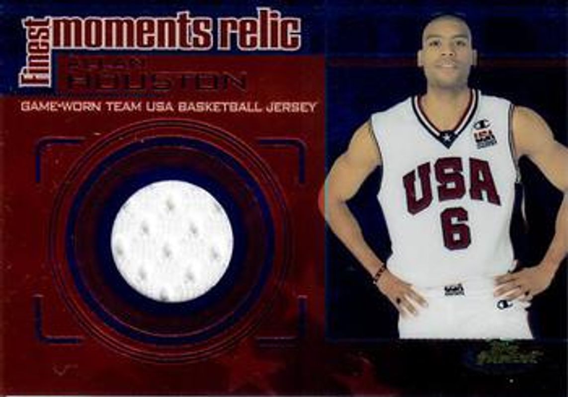 Allan Houston 2000 Topps Finest #FMR5 Moments - Relics /1000 RAW