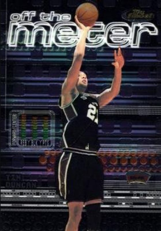 Tim Duncan 2000 Topps Finest #155 Base RAW