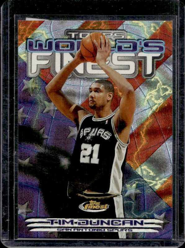 Tim Duncan 2000 Topps Finest #WF1 World's Finest RAW