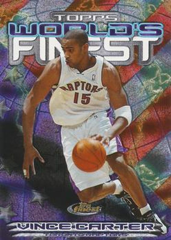 Vince Carter 2000 Topps Finest #WF2 World's Finest RAW