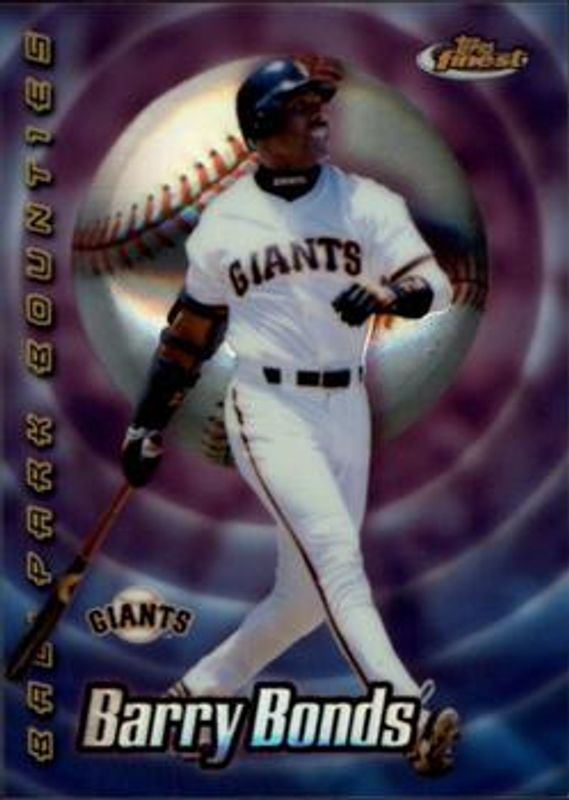 Barry Bonds 2000 Topps Finest #BB20 Ballpark Bounties RAW