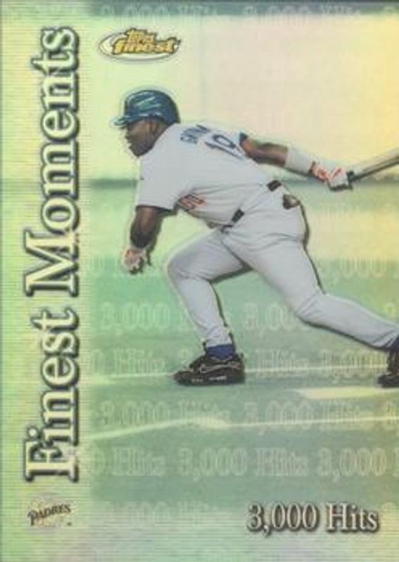 Tony Gwynn 2000 Topps Finest #FM3 Finest Moments - Refractor RAW