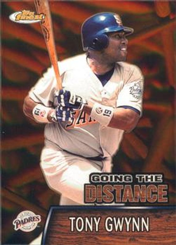 Tony Gwynn 2000 Topps Finest #GTD1 Going the Distance RAW