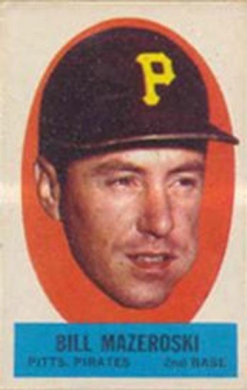 Bill Mazeroski 1963 Topps #NNO Peel-Offs RAW