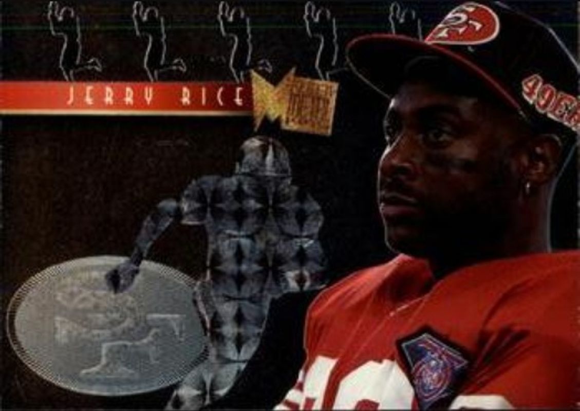 Jerry Rice 1995 Fleer Metal #6 Platinum Portraits RAW