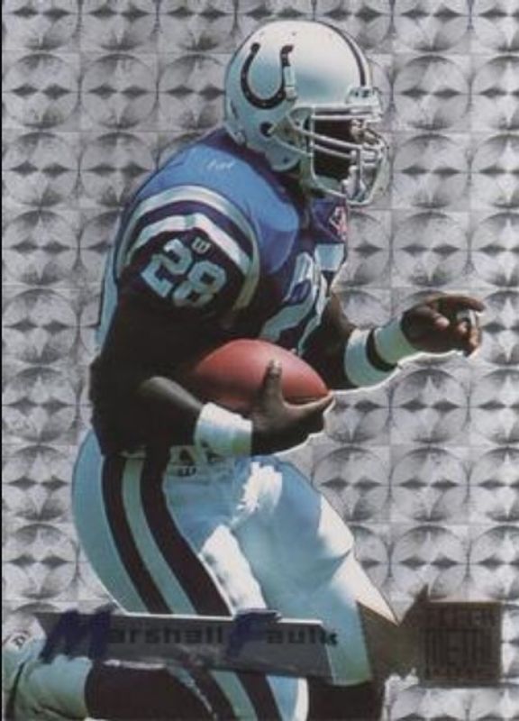 Marshall Faulk 1995 Fleer Metal #15 Silver Flashers RAW