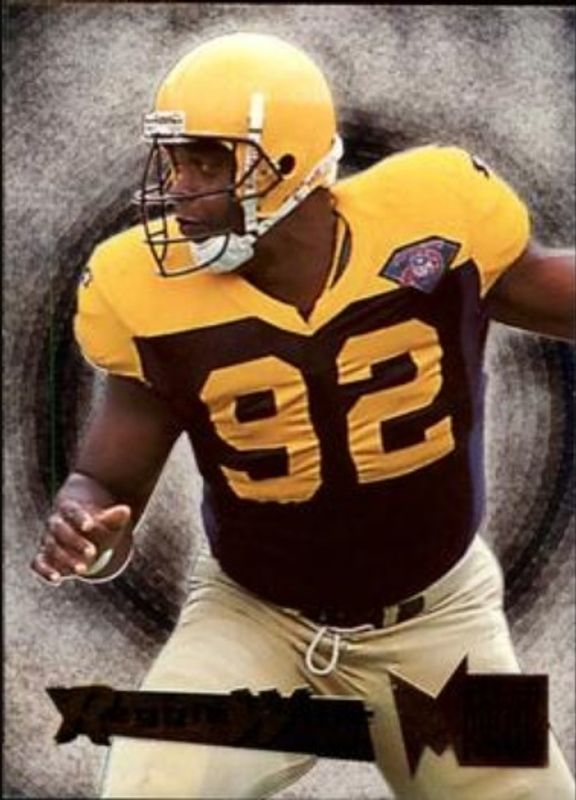 Reggie White 1995 Fleer Metal #48 Silver Flashers RAW