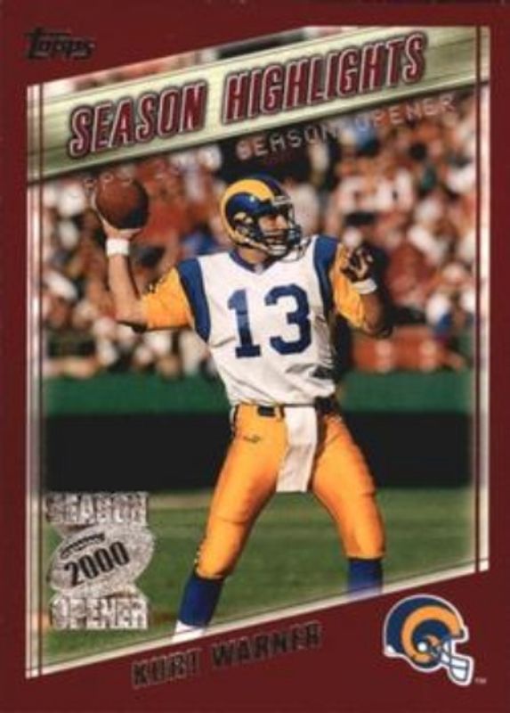 Kurt Warner 2000 Topps Season Opener #176 Base RAW