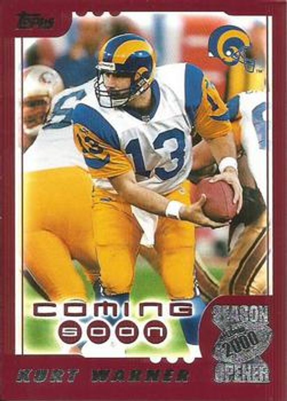Kurt Warner 2000 Topps Season Opener #198 Base RAW