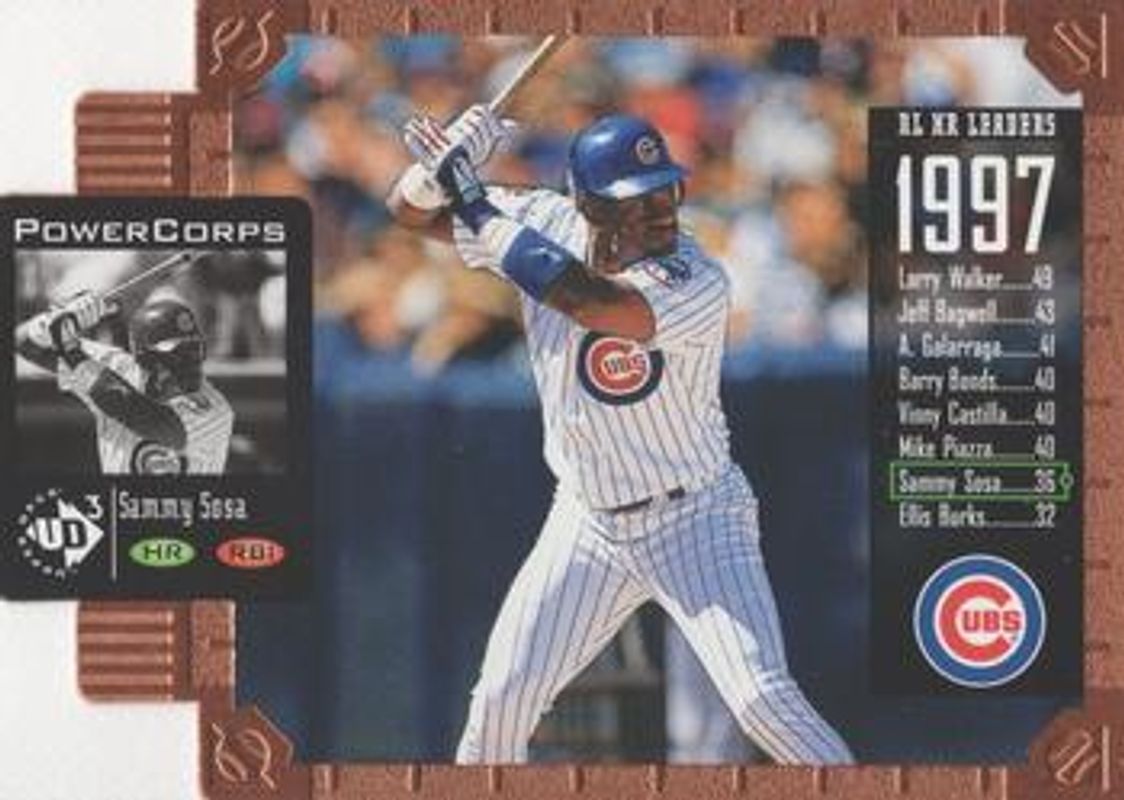Sammy Sosa 1998 Upper Deck UD3 #128 Die-Cut /100 RAW