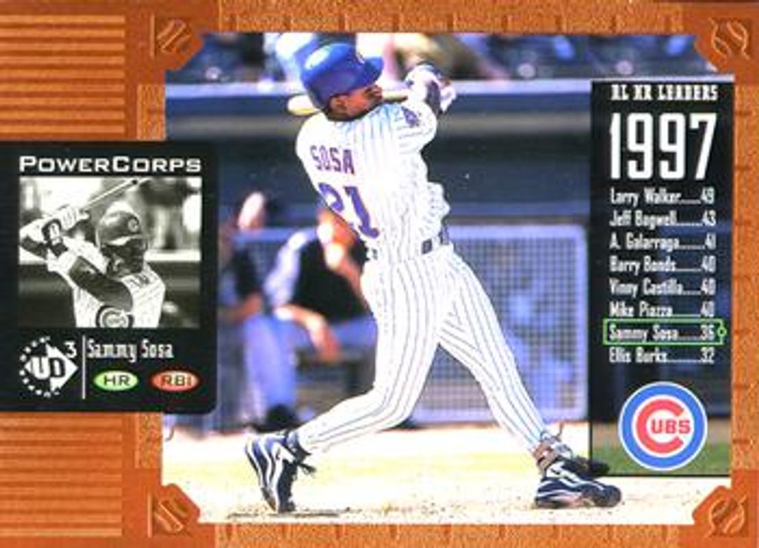 Sammy Sosa 1998 Upper Deck UD3 #38 Power Corps RAW