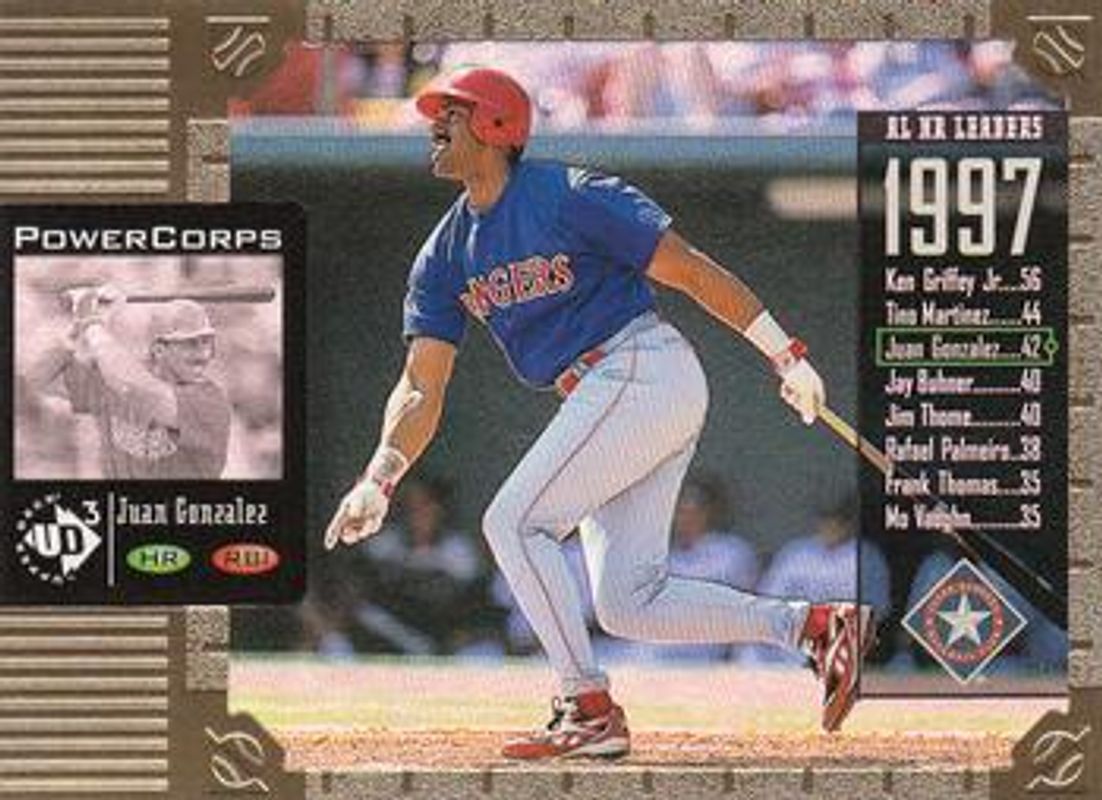 Juan Gonzalez 1998 Upper Deck UD3 #239 Base RAW