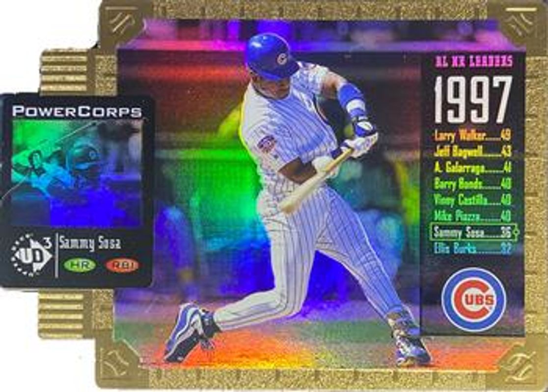 Sammy Sosa 1998 Upper Deck UD3 #218 Die-Cut /100 RAW