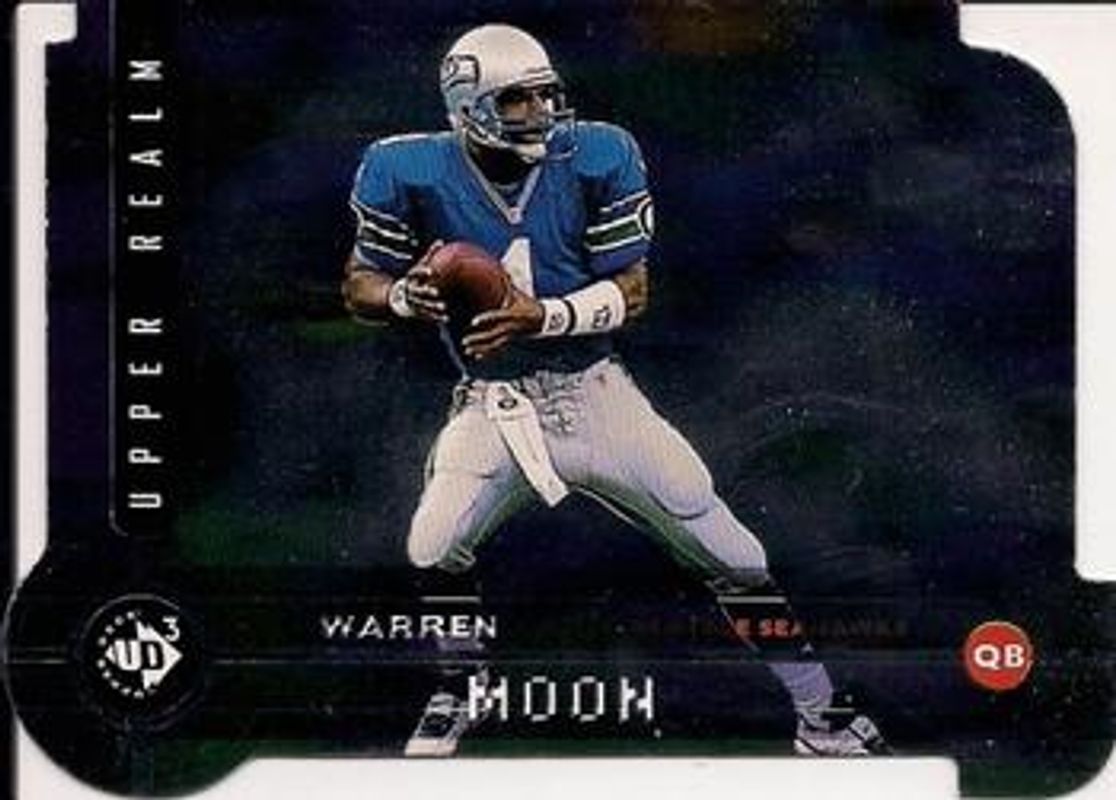 Warren Moon 1998 Upper Deck UD3 #167 Die-Cut /2000 RAW
