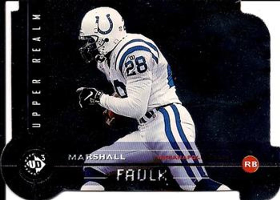 Marshall Faulk 1998 Upper Deck UD3 #180 Die-Cut /2000 RAW