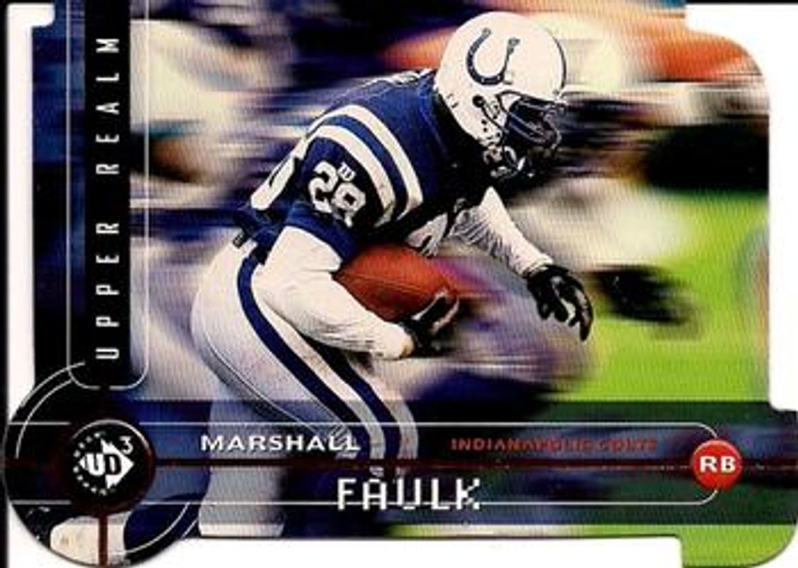 Marshall Faulk 1998 Upper Deck UD3 #90 Die-Cut /2000 RAW