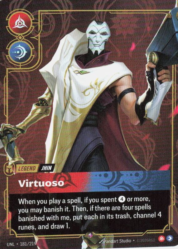 Jhin - Virtuoso 2026 Unleashed #181/219 Foil Price Guide - Sports Card ...
