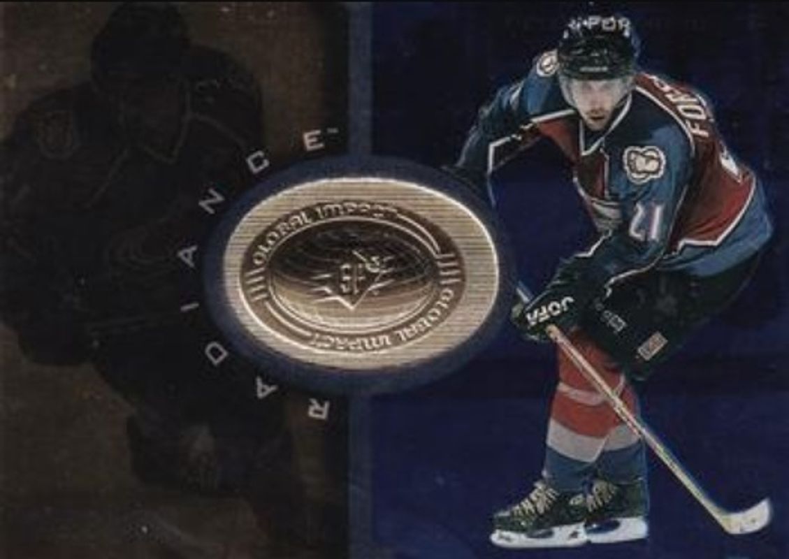Peter Forsberg 1998 SPx Finite #95 Radiance /3475 RAW