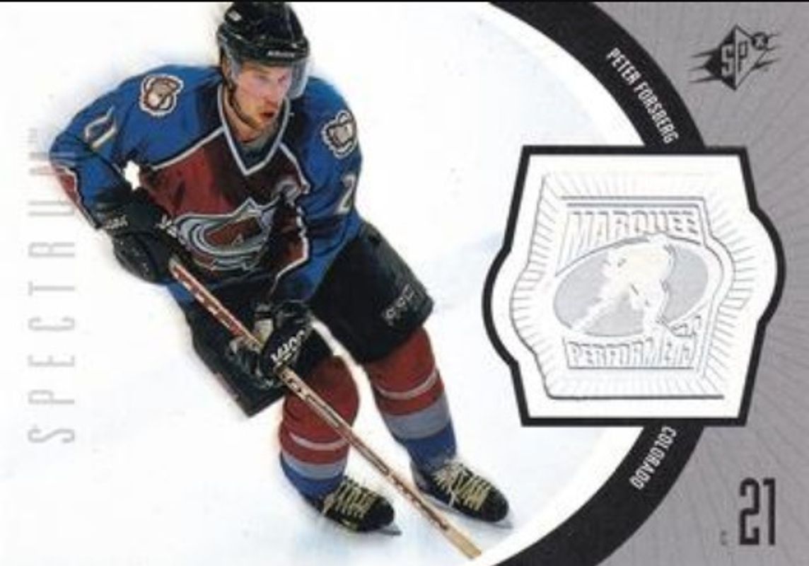 Peter Forsberg 1998 SPx Finite #166 Spectrum /225 RAW