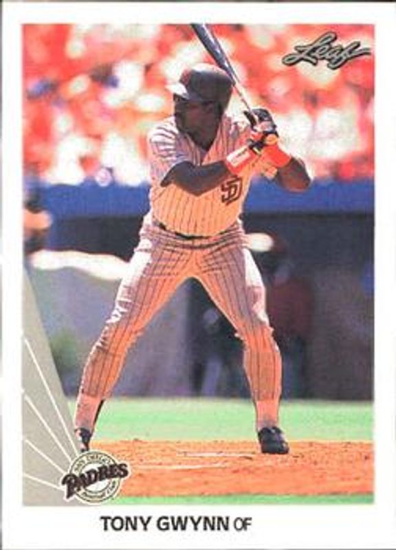 Tony Gwynn 1990 Leaf #154 Base RAW