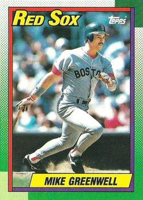Mike Greenwell 1990 Topps #70 Base RAW