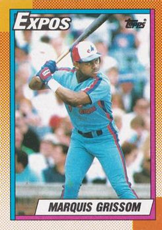 Marquis Grissom 1990 Topps #714 Base RAW