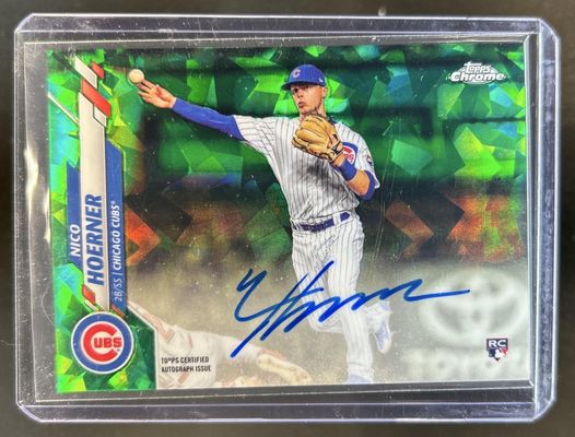 2020 Topps Chrome Sapphire Edition #CSA-NH Chrome Rookie Autographs - Green Refractor /50