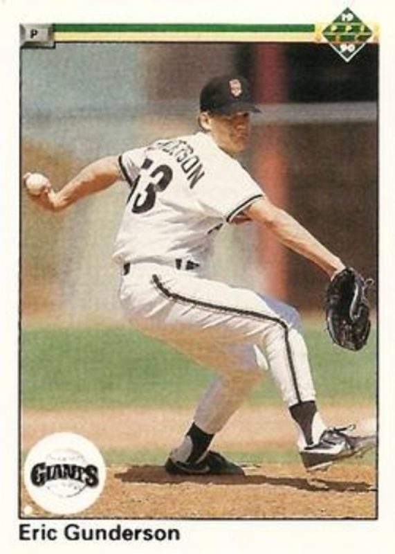 Eric Gunderson 1990 Upper Deck #752 Base Rookie RAW