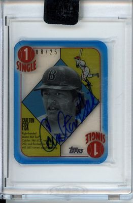 2020 Topps Clearly Authentic #51A-CF 1951 Red Blue Backs Autographs - Blue /25