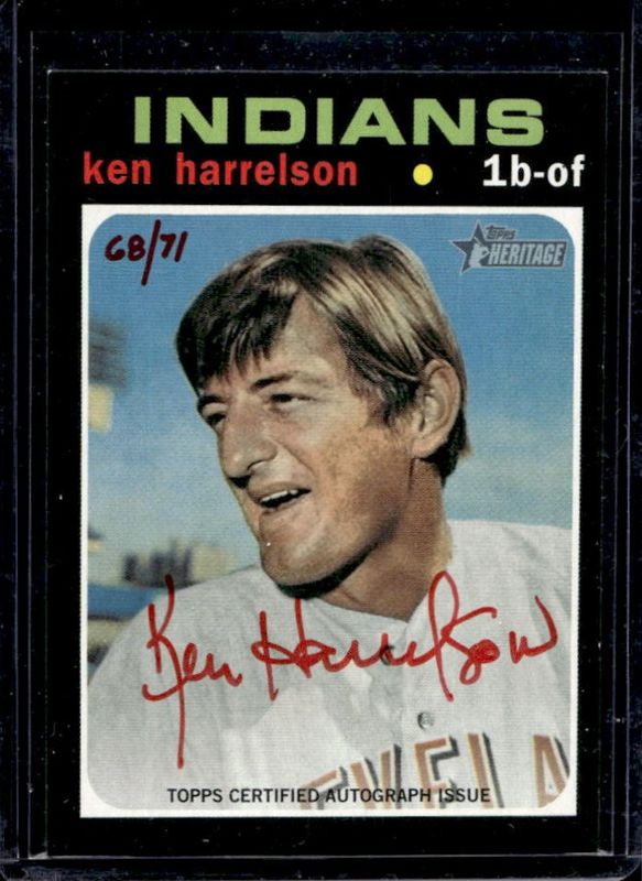 2020 Topps Heritage #ROA-KH Real One Autographs - Red Ink /71