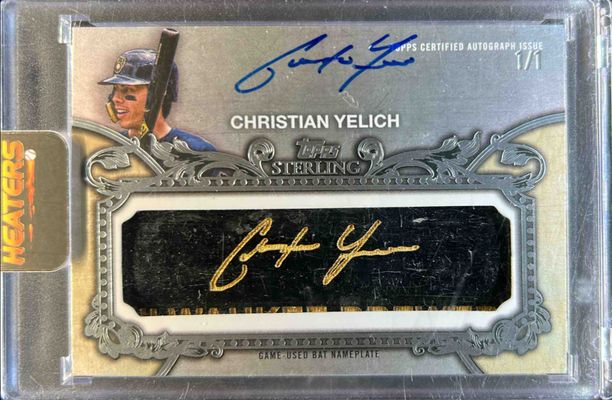 2020 Topps Sterling #ABN-CYE Autographed Bat Nameplates /1