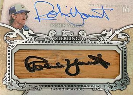 2020 Topps Sterling #ABN-RY Autographed Bat Nameplates /1